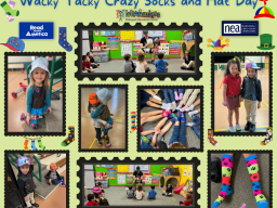 Wacky Tacky Socks and Hat Day